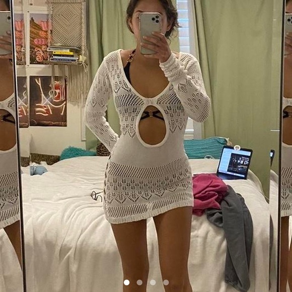 Edikted: stunning lotus crohet dress - Picture 1 of 4